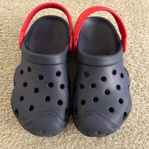 Crocs Kid Boys Crocband Slip-On Clogs Navy Blue size 13